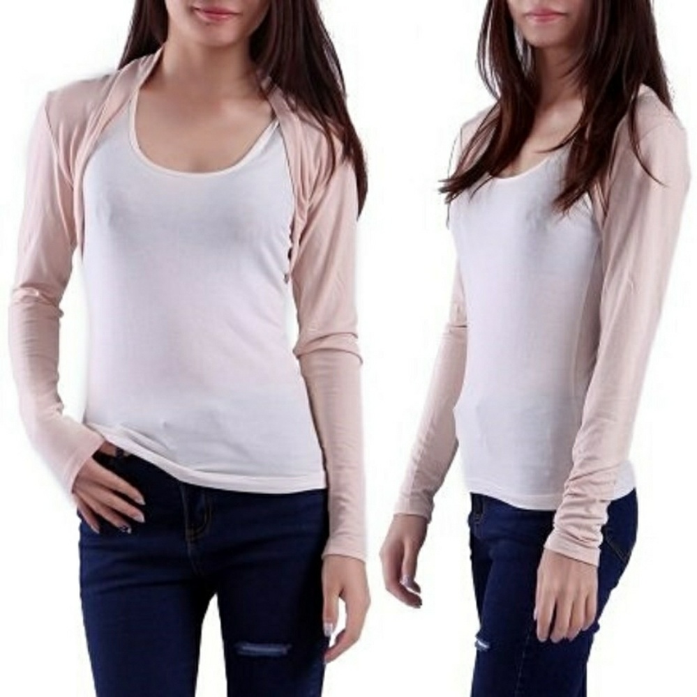 Yoga Dance Bolero Shrug Light Beige Size M